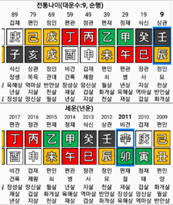 전소미, 대운, 세운, 사주